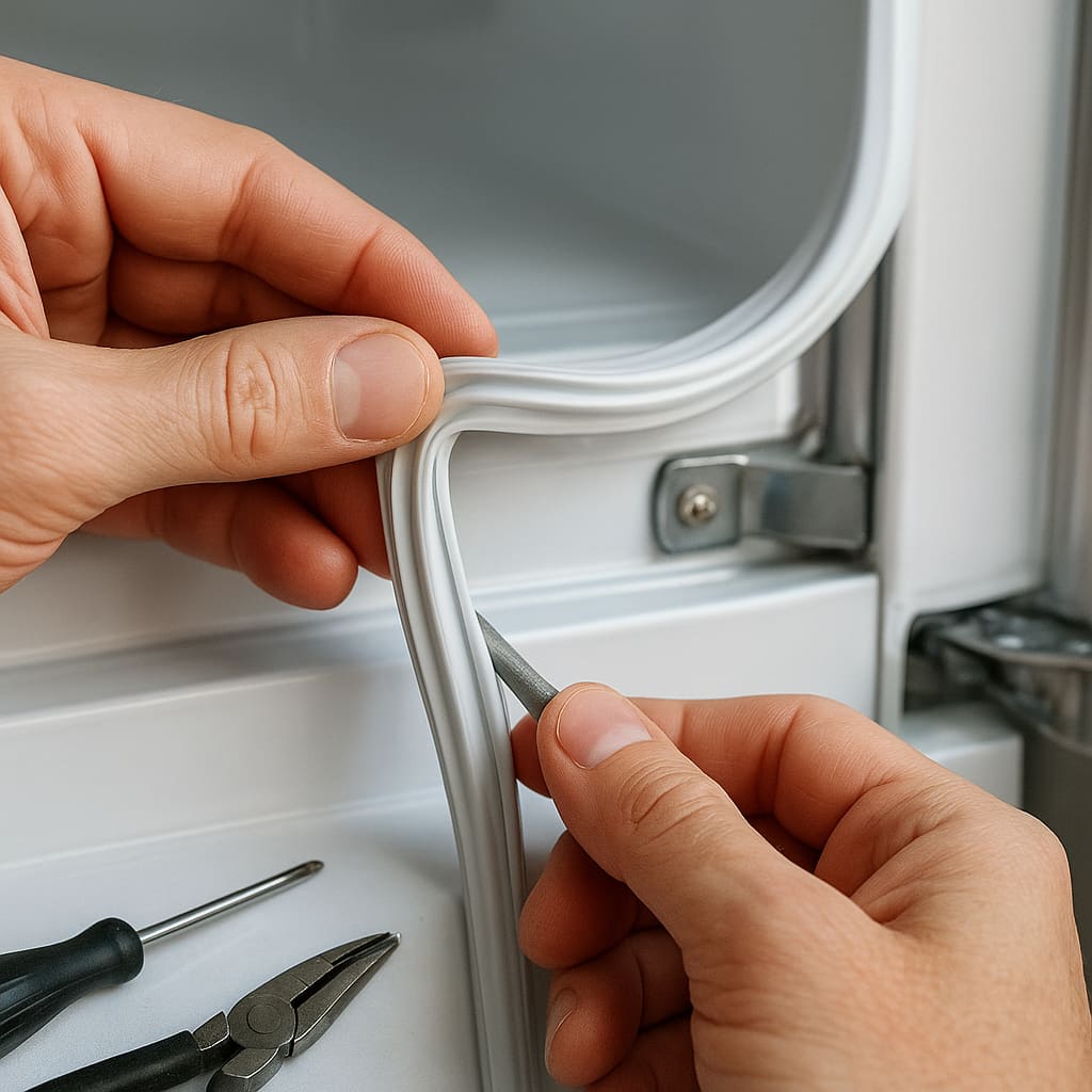 Austausch einer Kühlschrank-Türdichtung